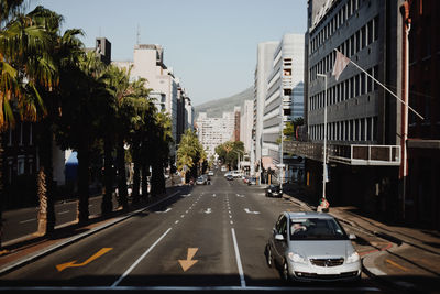 View of city street