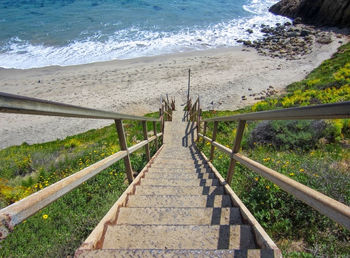 Steps leading towards beach