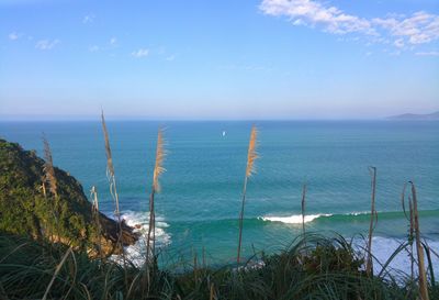 Scenic view of sea against sky