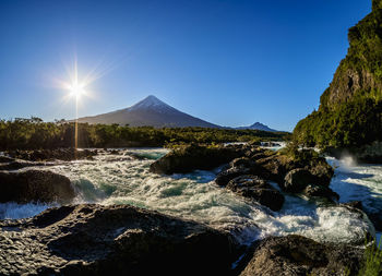 Scenic view of river against sky