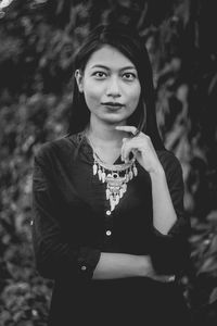 Portrait of young woman