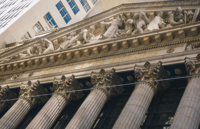 Low angle view of historical building