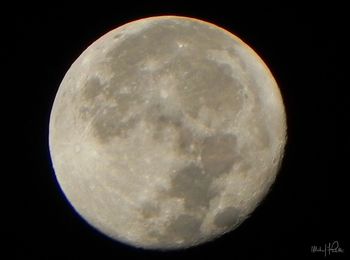 Close-up of moon at night