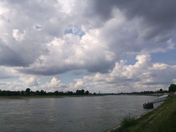 Scenic view of river against sky