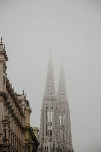 Low angle view of buildings against sky