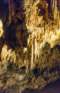 Rock formations in cave