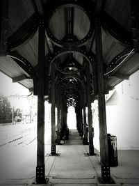 View of empty corridor