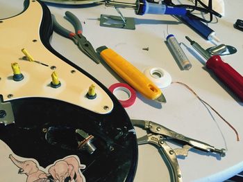 View of train on road