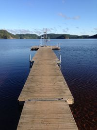 Pier on lake