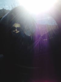 Close-up of sun in sunlight