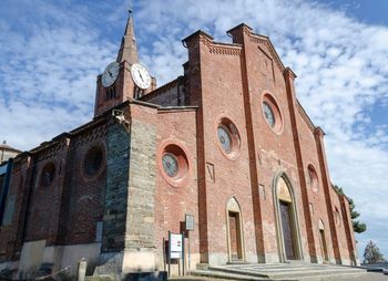 Low angle view of church against sky