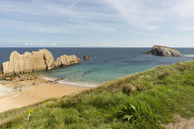 Scenic view of sea against sky