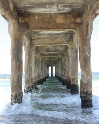 View of pier over sea