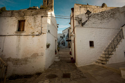 Alley amidst buildings in town