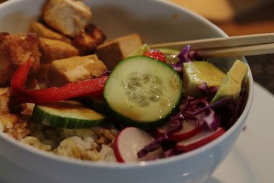 Close-up of food in bowl