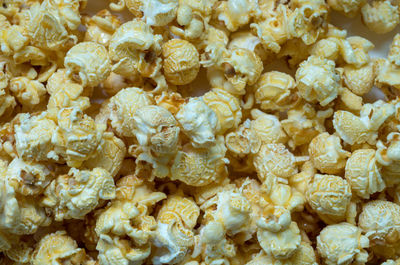Full frame shot of popcorn