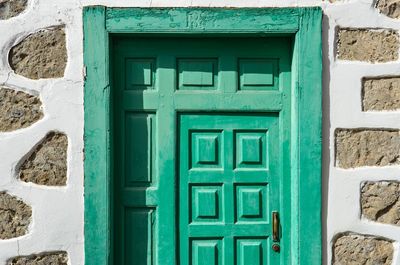 Full frame shot of closed door