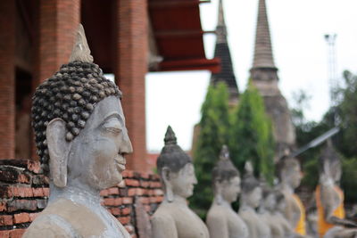 Statue of buddha statues in temple