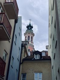 Low angle view of buildings against sky