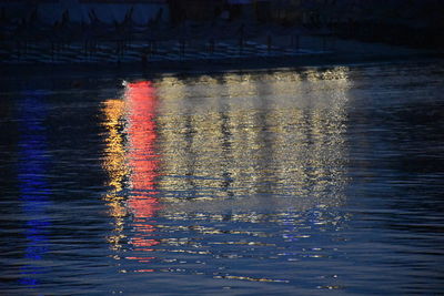 Reflection of sky in lake