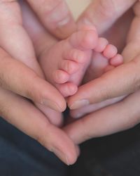 Close-up of hands