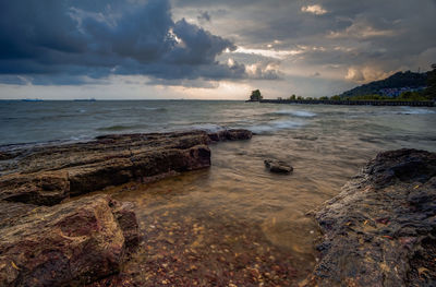 Scenic view of sea against sky