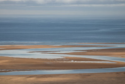 Red beach, iceland, scenic view of sea