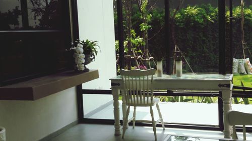 Table and chairs at home