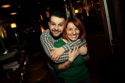 Portrait of a smiling young couple