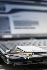 Close-up of mobile phone