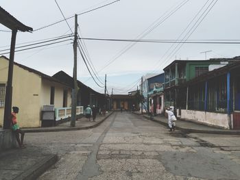 Railroad tracks against sky