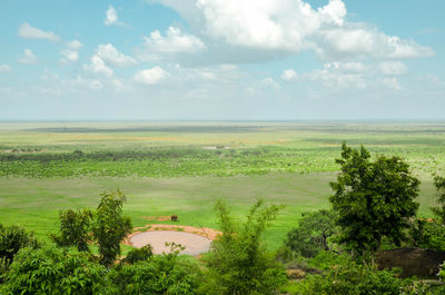 Scenic view of landscape against sky