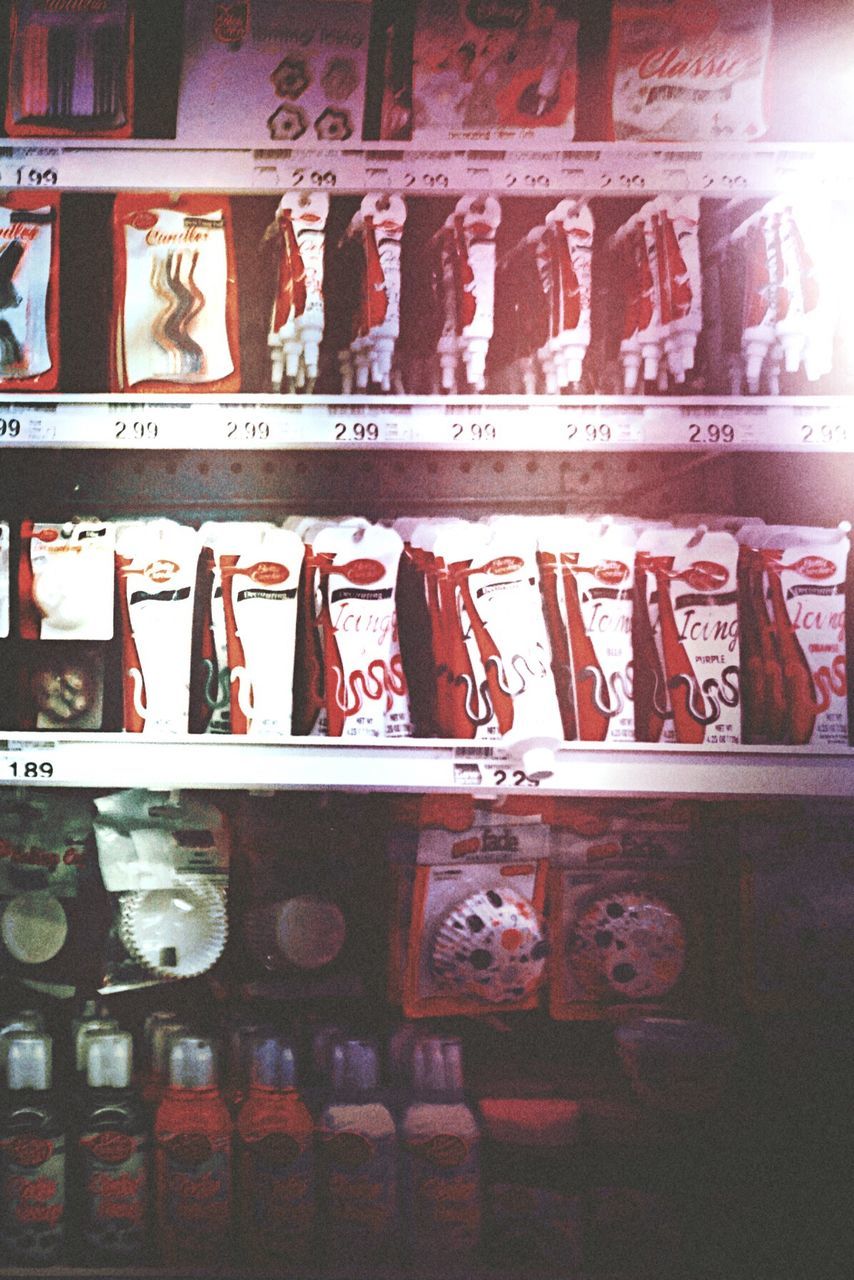 FULL FRAME SHOT OF OBJECTS AT STORE