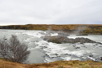 Scenic view of river against sky