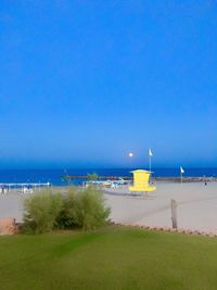 View of lighthouse on beach