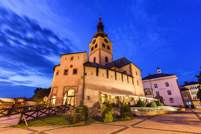 Low angle view of church against sky