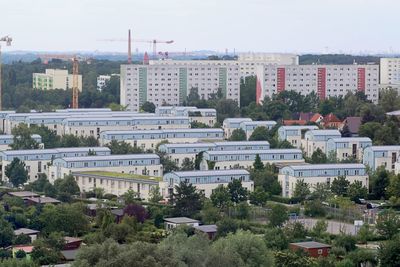 Cityscape against sky