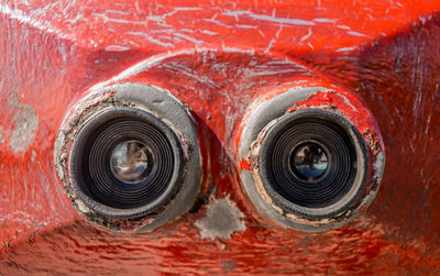 Full frame shot of red car