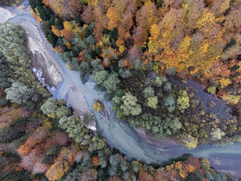 High angle view of sea