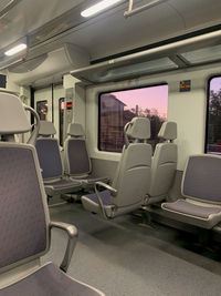 Empty seats in bus