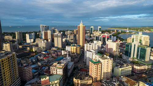 Aerial view of dar es salaam, tanzania