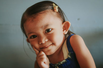 Close-up of young woman