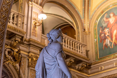 Low angle view of statue