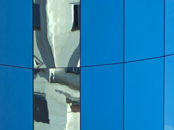 Close-up of building with glass window