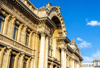 Low angle view of historical building against sky