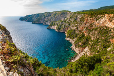 Green cliff greece zakynthos
