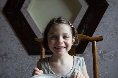 Portrait of smiling girl