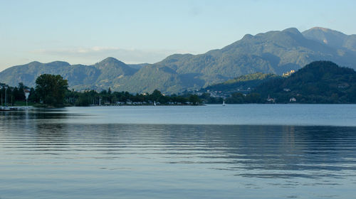 Scenic view of lake