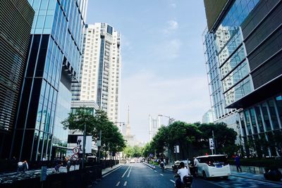 View of city street