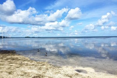 Scenic view of sea against sky
